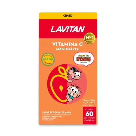 Lavitan Vitamina Mastigável 60 comprimidos sabor Maçã: