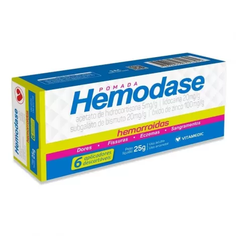 Hemodase Pomada 25 g - 6 Aplicadores